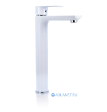 Смеситель для раковины Aquanet Arctic высокий хром/белый AF520-11СW