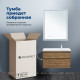 Тумба с раковиной Aquanet Nova Lite 2.0 100 R 2 ящика дуб рустикальный 00365913
