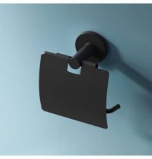 Держатель для туалетной бумаги с крышкой AM.PM X-Joy черный A85A341422