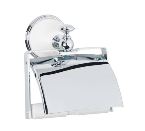 Держатель для туалетной бумаги с крышкой Tiffany World Harmony 219 подвесной белый/хром TWHA219bi/cr