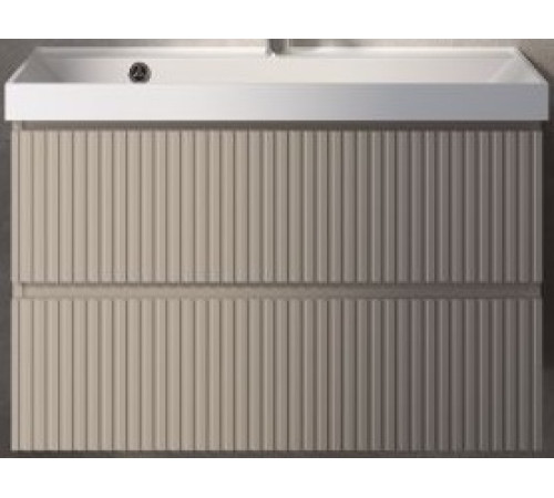 Тумба под раковину AquaMoon подвесная 80 см бежевая AQM900180BG