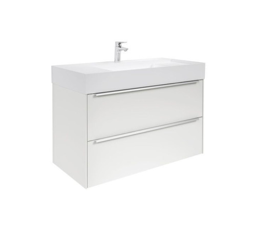 Тумба с раковиной Roca Inspira UNIK 800 мм 2 ящика белый глянец A851076806