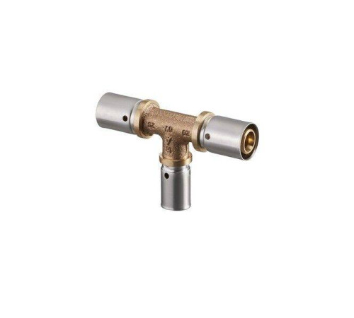 Тройник прессовый REHAU RAUTITAN RX 32-20-32 бронза 1513159