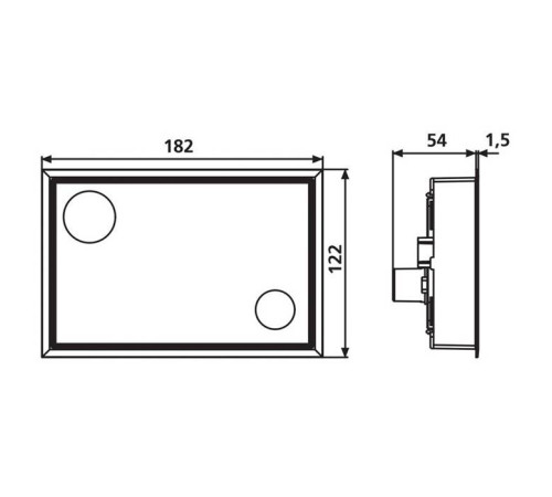 Панель управления SANIT SWING хром 16.735.00.0003