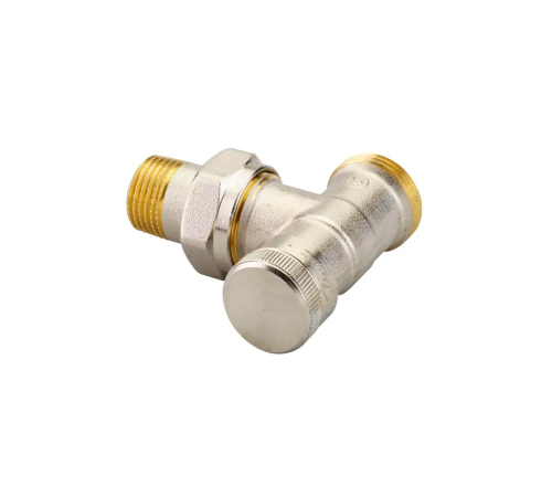 Клапан запорный Danfoss RLV 15 угловой с дренажом наружная резьба 003L0363