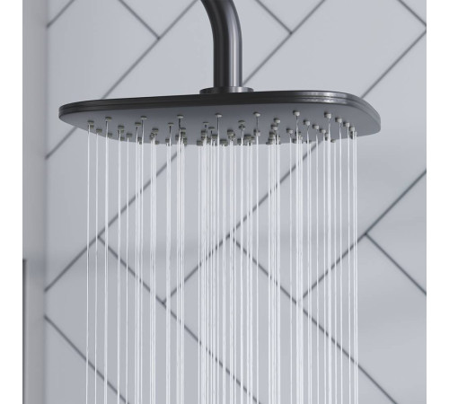 Душевая система AM.PM Eclipse со смесителем матовый черный 931000300