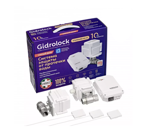 Система защиты от протечек Gidrolock Standard Wi-Fi Bugatti 1/2 32101021