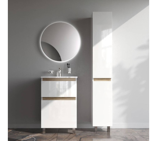 Тумба под раковину напольная AM.PM X-Joy 55 см 2 ящика белый глянец M85AFSX0552WG