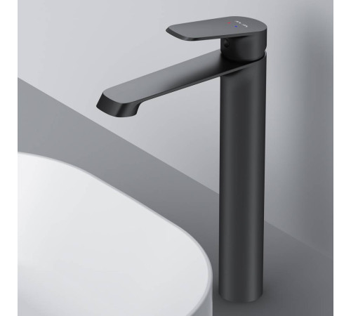 Смеситель для раковины высокий AM.PM Func черный матовый F8F92022