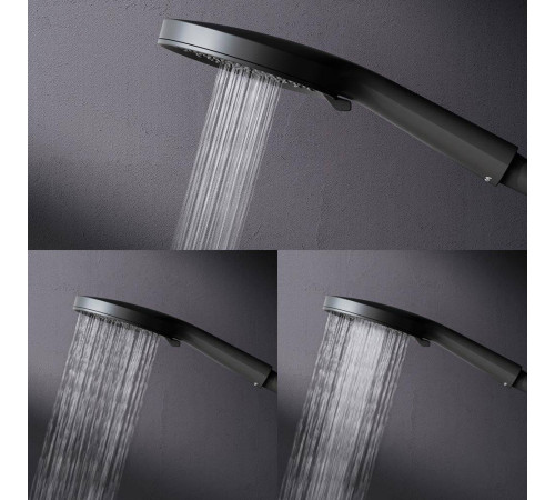 Душевая система AM.PM X-Joy со смесителем-полкой черный матовый F0785A722