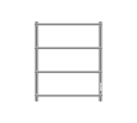 Полотенцесушитель электрический Primoclima Step E Inox 600х500 мм 4 секции PCStepEInox60504