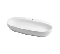 Раковина накладная Azzurra Elegance Circle 90x44x14 см 1 отв. ELLA090440CMBI