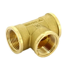 Тройник латунный Tiemme 1/2 x 3/8 x 1/2 ВР 1500533