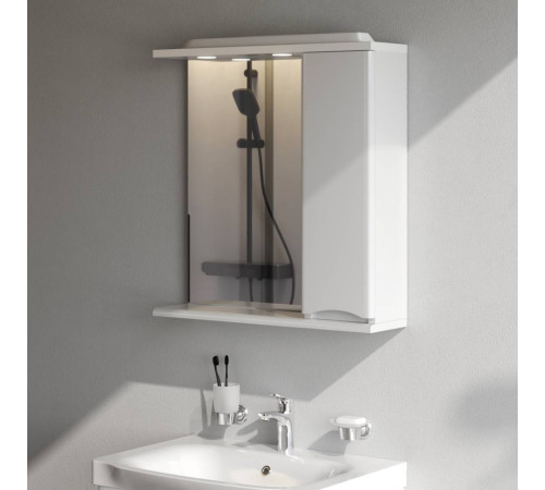 Зеркальный шкаф с подсветкой AM.PM Like 65 см правый белый глянец M80MPR0651WG