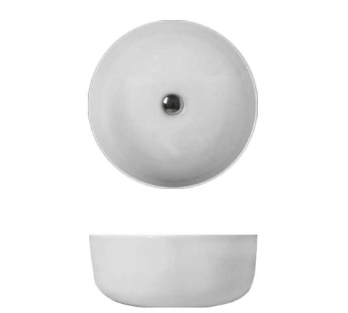 Раковина-чаша Kerasan Nolita 40х15 см без отверстия белый матовый 534430