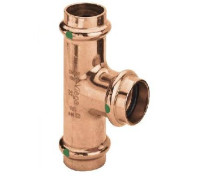 Тройник Viega Profipress 22x15x18 мм медь SC-Contur модель 2418 315078