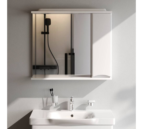 Зеркальный шкаф с подсветкой AM.PM Like 80 см правый белый M80MPR0801WG