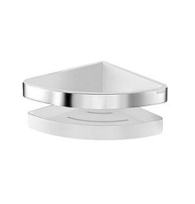 Полка для ванной Keuco Moll угловая 180х180х80 мм хром/белый 12757010000