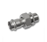 Резьбовое соединение Sanha NiroSan 35x1 1/4 НР плоское уплотнение 69333GMVA35114