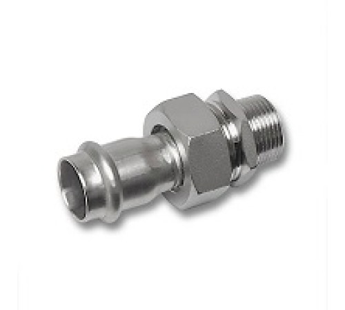 Резьбовое соединение Sanha NiroSan 35x1 1/4 НР плоское уплотнение 69333GMVA35114