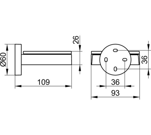 Мыльница запасная KEUCO EDITION 90 хрустальное стекло прозрачная 19055 009000