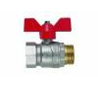 Кран шаровой F.I.V. PERFECTA 3/4 ВР-НР ручка-бабочка 8367R005