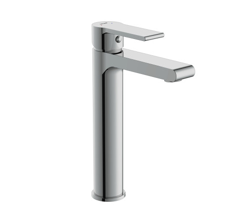 Смеситель для раковины Cersanit Brasko высокий однорычажный с донным клапаном 63024