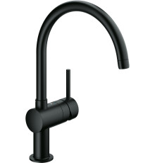 Смеситель для кухонной мойки GROHE Minta с C-изливом черный бархат 32917KS0