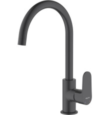 Смеситель для кухни Aquanet Oberon матовый черный AQ1282MB