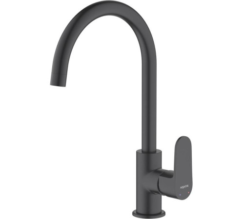 Смеситель для кухни Aquanet Oberon матовый черный AQ1282MB