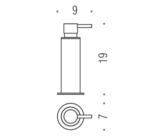 Дозатор для жидкого мыла Colombo Design Plus настольный PVD графит матовый W4980.GM
