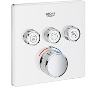 Термостат для душа GROHE Grohtherm SmartControl внешняя часть на 3 выхода белая луна 29157LS0