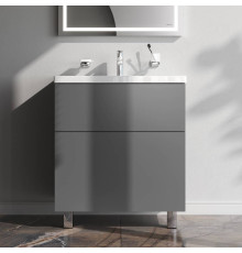Тумба под раковину напольная AM.PM Gem 75 см 2 ящика графит матовый M90FSX07522GM32
