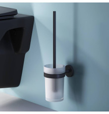 Стойка с ершиком для туалета AM.PM X-Joy черная A85A33322