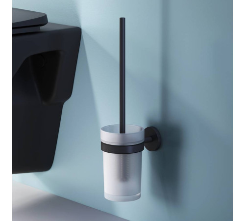 Стойка с ершиком для туалета AM.PM X-Joy черная A85A33322
