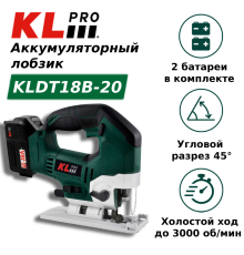 Лобзик аккумуляторный KLPRO KLDT18B-20 18 В 2.0 Ач KLDT18B-20