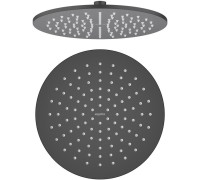 Верхний душ Aquanet AQ2077MB круглый 250х7 мм матовый черный AQ2077MB