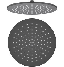 Верхний душ Aquanet AQ2077MB круглый 250х7 мм матовый черный AQ2077MB