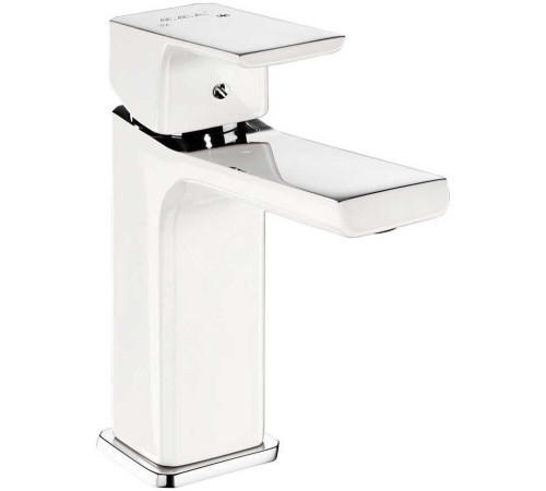 Смеситель для раковины Bravat TIERA 121 без донного клапана белый хром 104808989EX