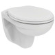 Унитаз подвесной безободковый Ideal Standard EUROVIT Rimless с сиденьем микролифт K881201