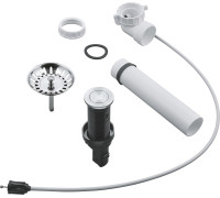 Сливной гарнитур для мойки GROHE с нажимным механизмом матовая нержавеющая сталь 40986SD0