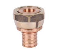 Переходник REHAU RAUTITAN RX+ 16-1/2 с накидной гайкой бронза 14563353001