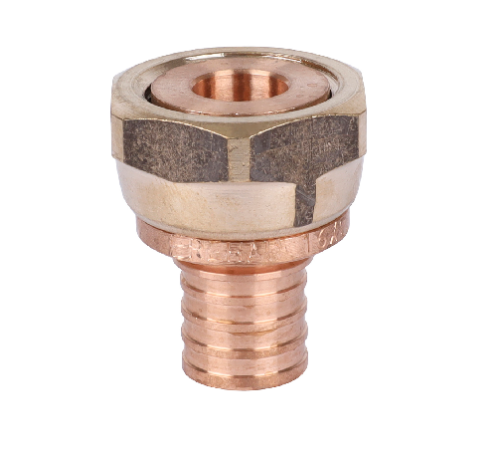 Переходник с накидной гайкой REHAU RAUTITAN RX 32-G 1 1/4 бронза 14563423001