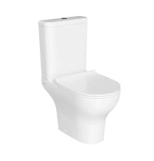 Унитаз-компакт VitrA Zentrum Open-back с тонким сиденьем микролифт 9012B003-7209