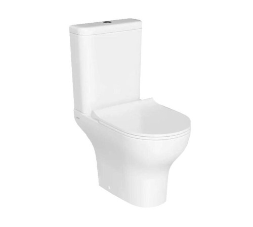 Унитаз-компакт VitrA Zentrum Open-back с тонким сиденьем микролифт 9012B003-7209