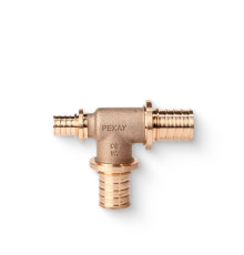 Тройник REHAU RAUTITAN RX+ 32-32-25 мм бронза 14563251001