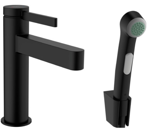 Смеситель для раковины hansgrohe Finoris 113 мм с гигиеническим душем 76210670