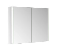 Зеркальный шкаф Keuco Somaris 100x71x12.8 см 2-дверный IP 44 с обогревом 14503002101