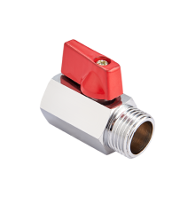 Кран шаровой мини Högert Premium 1/2 НВ PN 16 флажок BV46604