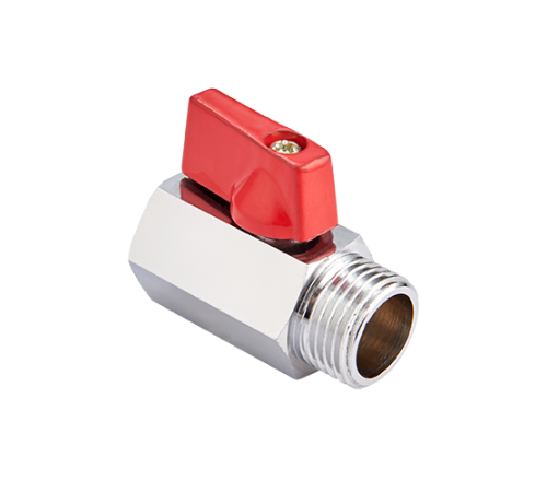 Кран шаровой мини Högert Premium 1/2 НВ PN 16 флажок BV46604